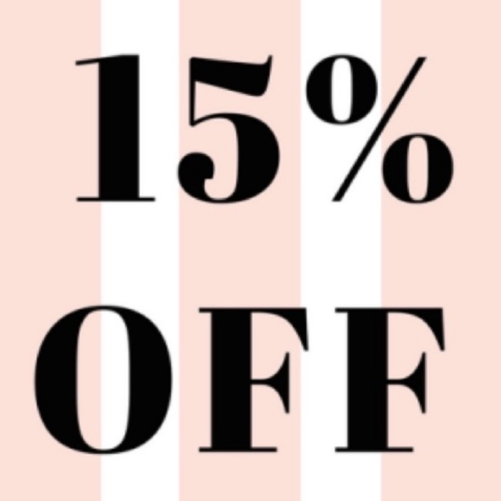 15% off bundles of 2+ items